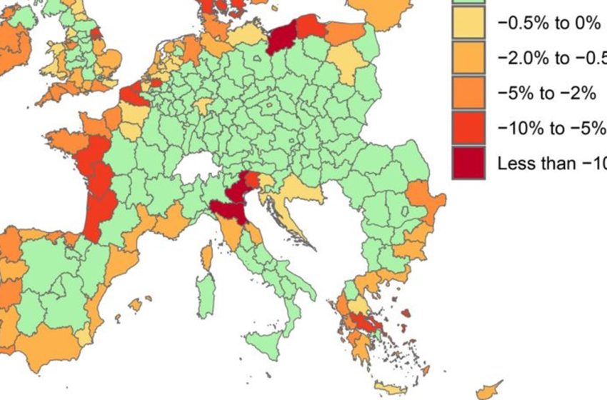  Στα 872 δισ. ευρώ το κόστος για τις οικονομίες της ΕΕ και της Ελλάδας ως το 2100 σε περίπτωση ανόδου της στάθμης της θάλασσας