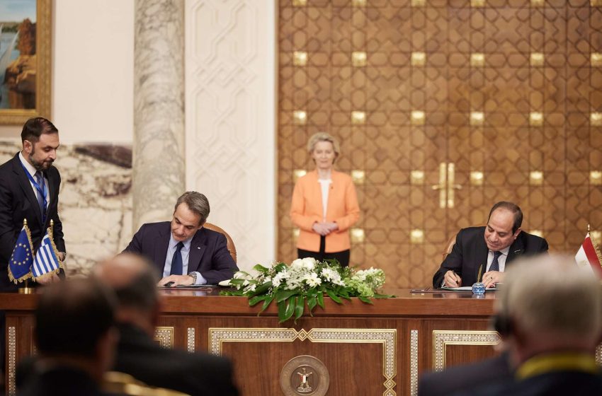  Οι 6 πυλώνες του πακέτου των 7,4 δισ. από την ΕΕ στην Αίγυπτο – Στη σύσταση Ανώτατου Συμβουλίου Συνεργασίας συμφώνησαν Κ. Μητσοτάκης και Αλ Σίσι