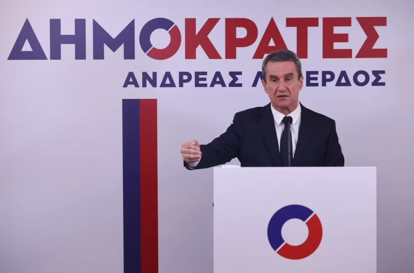  Ο Ανδρέας Λοβέρδος συνομίλησε με πολίτες στα εγκαίνια των γραφείων των «Δημοκρατών» στη Θεσσαλονίκη