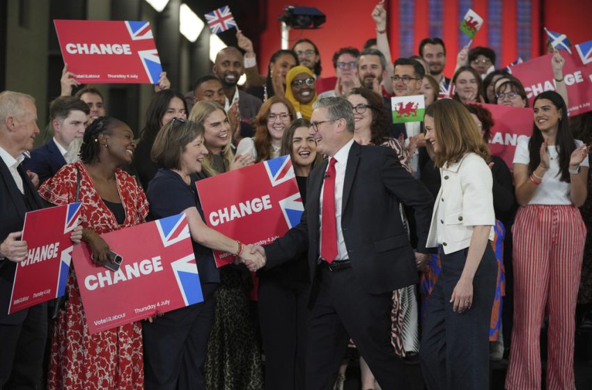  Η Βρετανία στο «κόκκινο» – Νέος πρωθυπουργός με 326 έδρες ο Σερ Κιρ Στάρμερ