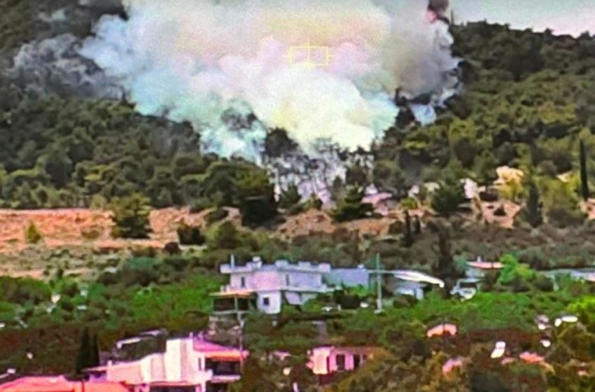  Συναγερμός για φωτιά στα Γλυκά Νερά κοντά στον οικισμό – Σηκώθηκαν εναέρια μέσα, μήνυμα από το 112