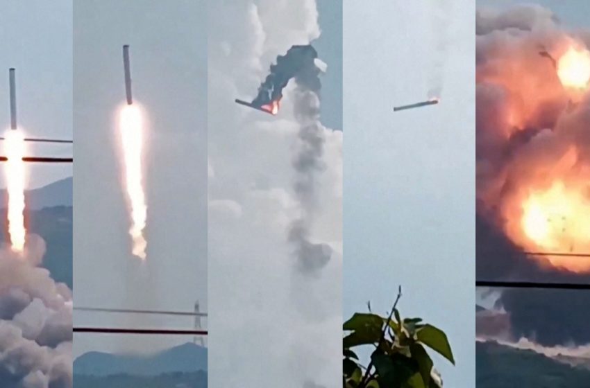  Βίντεο: Κινεζικός διαστημικός πύραυλος εκτοξεύεται κατά λάθος και στη συνέχεια συντρίβεται κατά τη διάρκεια δοκιμής