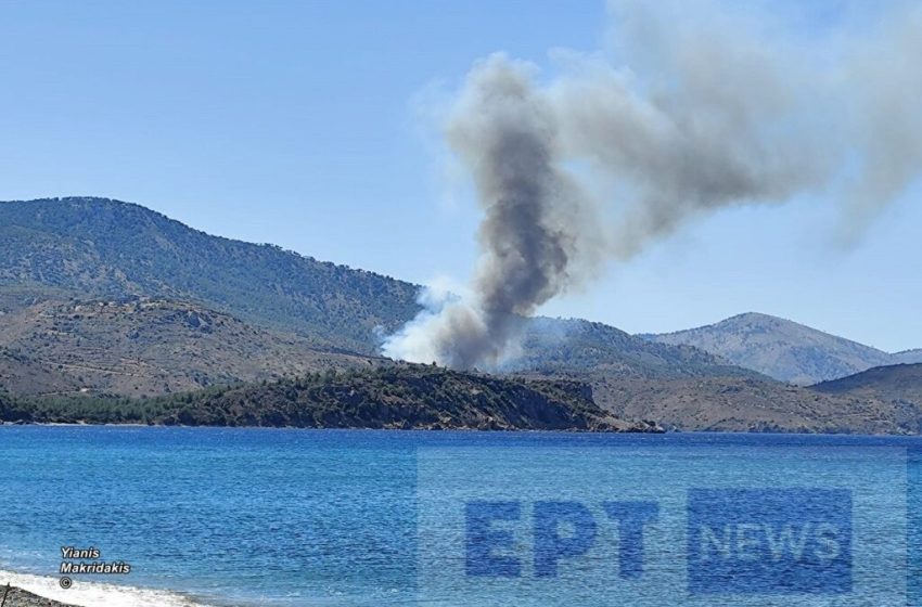  Χίος: Συναγερμός για πυρκαγιά στην περιοχή Μετόχι Σιδηρούντας – Μήνυμα απο το 112