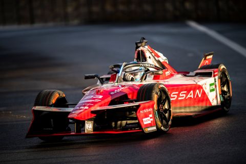 23 ROWLAND Oliver (gbr), Nissan Formula E Team, Nissan e-4ORCE 05, action during the Mexico City ePrix, 2nd round of the 2024-25 ABB FIA Formula E World Championship, on the Autodromo Hermanos Rodriguez from January 10 to 11, 2025 in Mexico City, Mexico - Photo Fabrizio Boldoni / DPPI